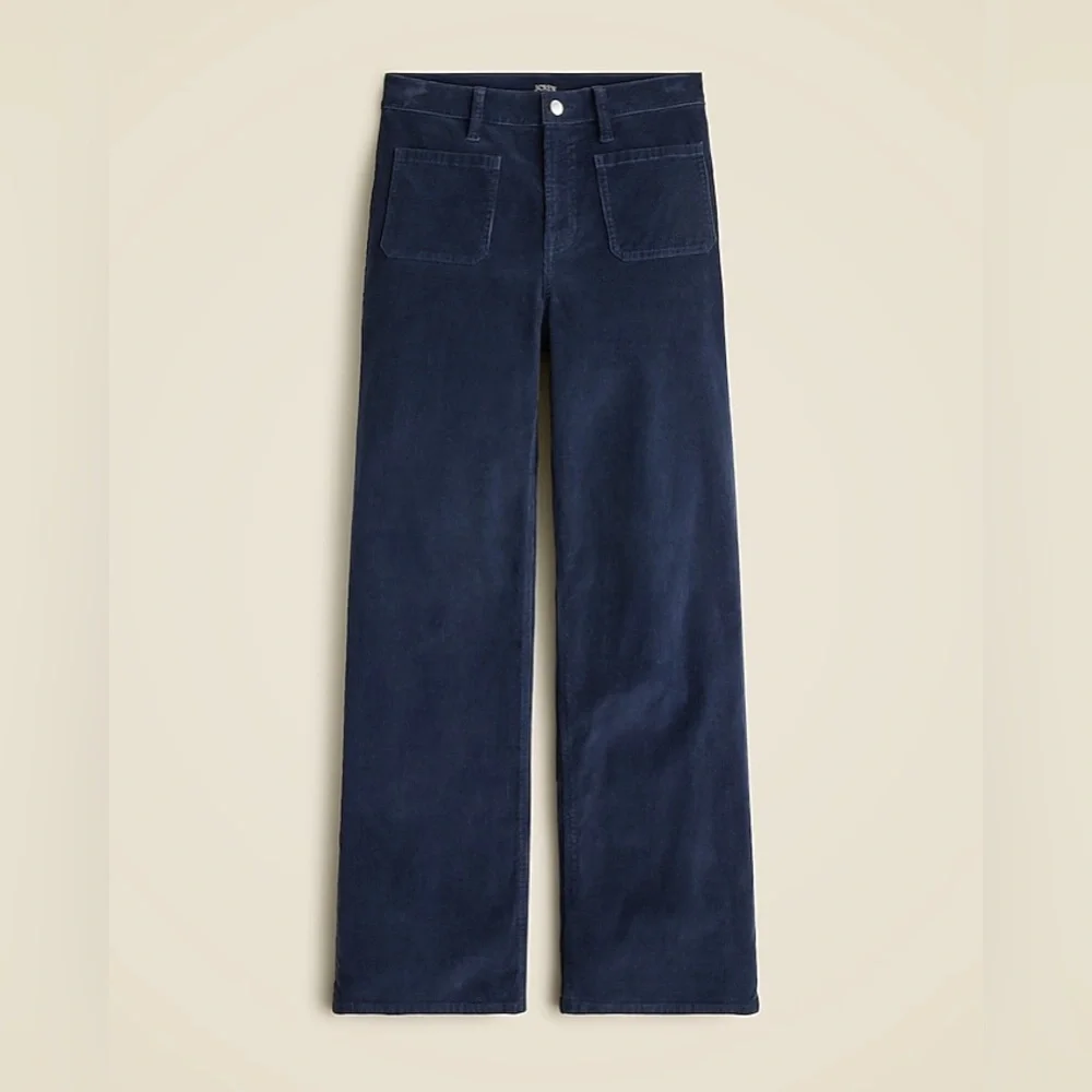 NWT J.Crew Sailor Slim Wide Pant in Stretch Corduroy